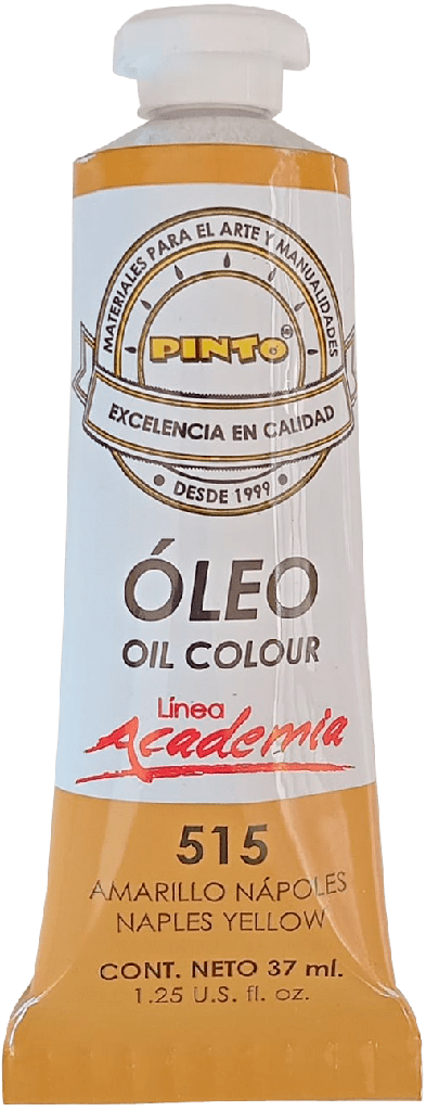 Pintura oleo amarillo napoles 37 ml Pinto