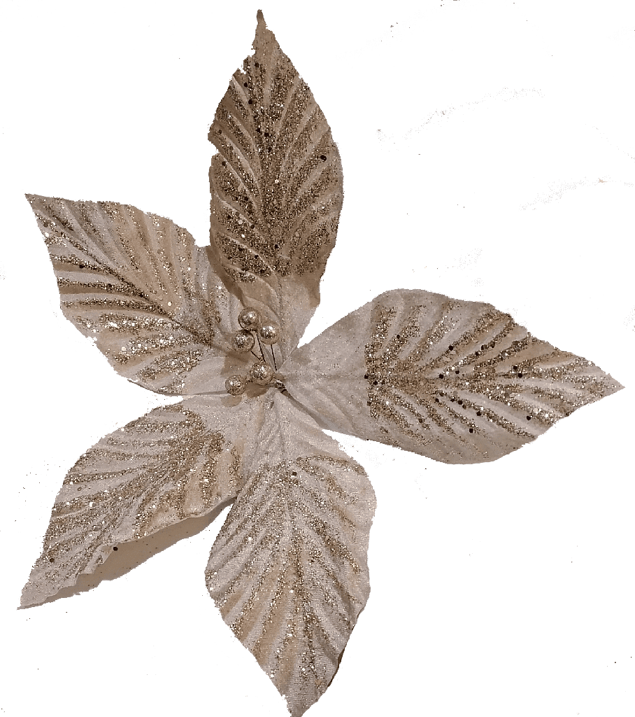 Flor Artificial De 42cm Champaña