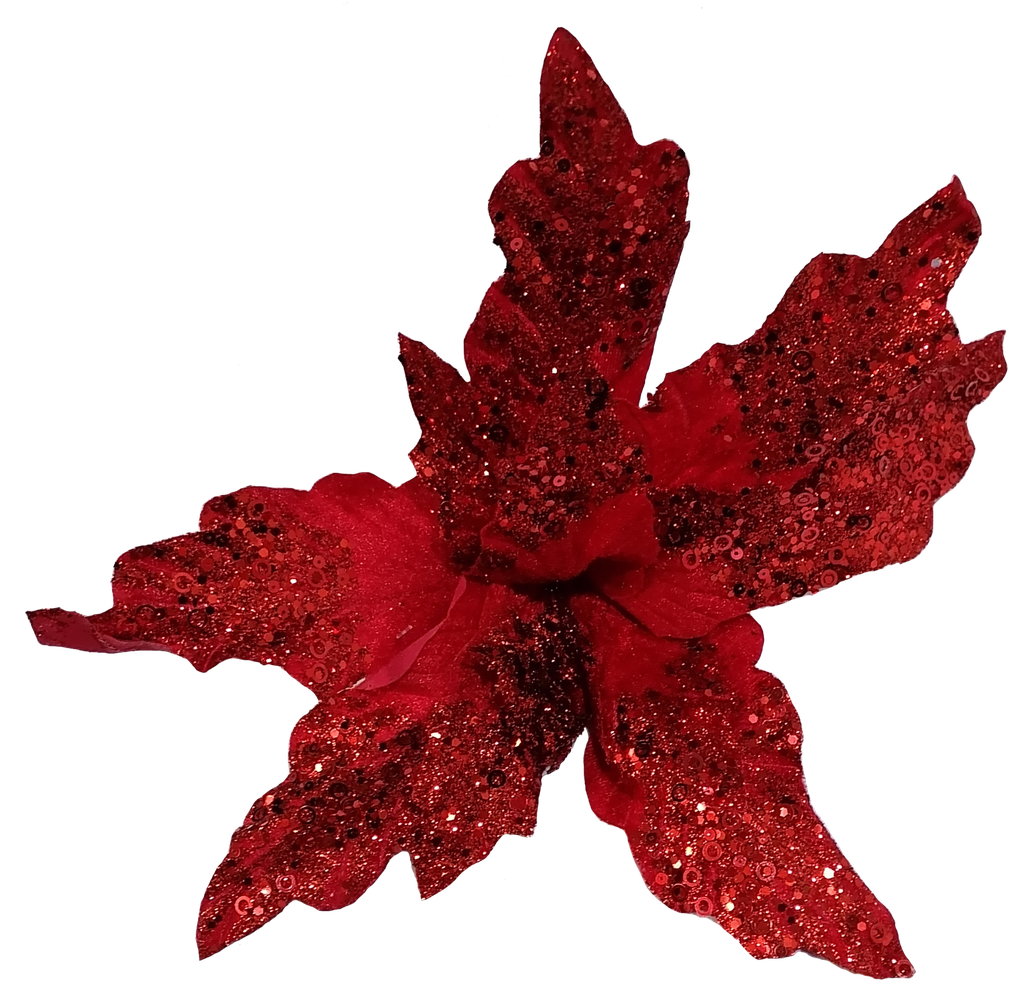 Flor Artificial De 40cm Rojo/Rojo