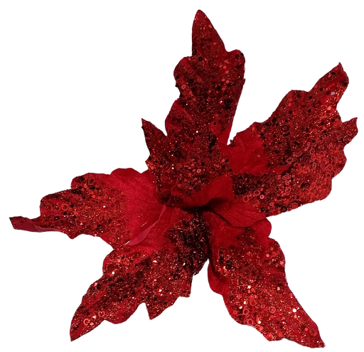 [FLA01724R] Flor Artificial De 40cm Rojo/Rojo