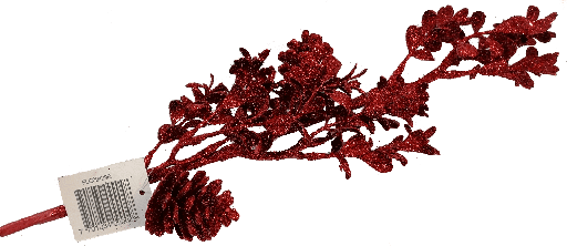 [FLQ09429R] Follaje Artificial de 52cm Rojo