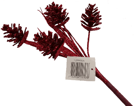 [FLQ09656BU] Flor Artificial De 40cm Vino Tinto